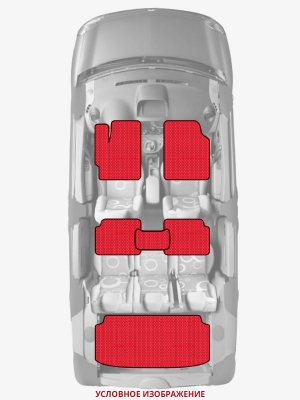 ЭВА коврики «Queen Lux» комплект для Honda Civic Si (3G)